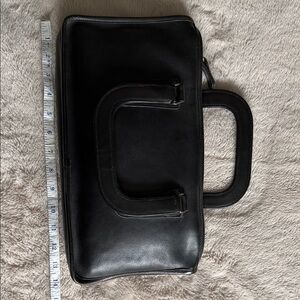 Black Coach NYC Leather Briefcase Bag
